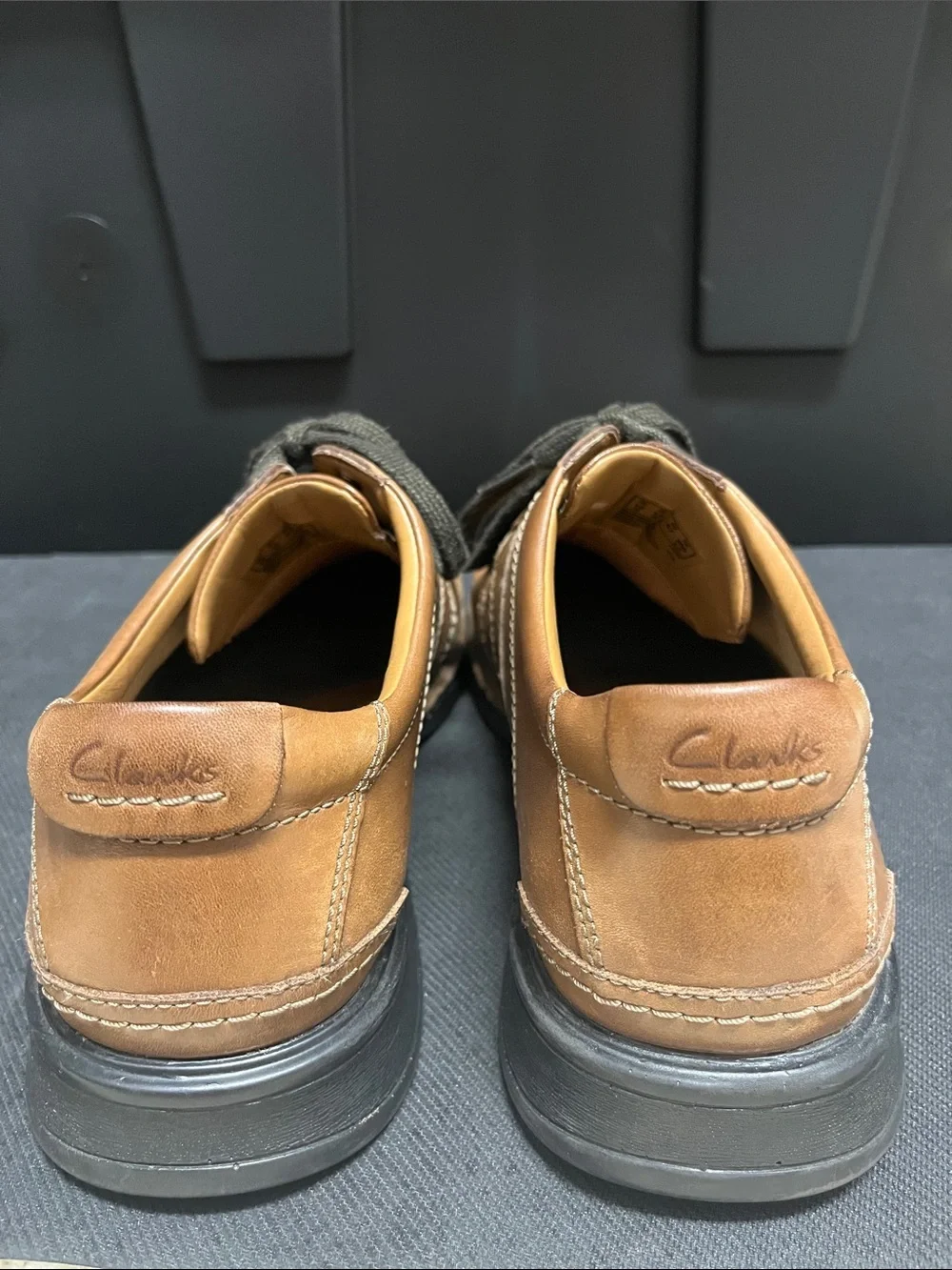 Men’s Sz 13 Collection by Clarks Soft Cushion Brown Dress Shoes (B10)